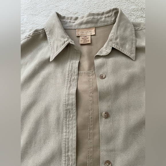 Vintage Cotton Ginny “suede” style button up top! - Picture 2 of 7